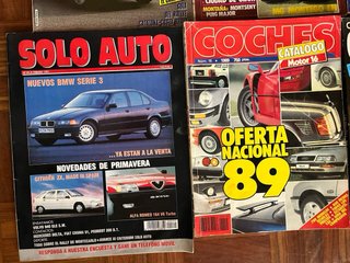 Lote 12 revistas antiguas de coches