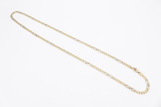 Cadena de oro combinado de 18k. Ref:044-02-01457