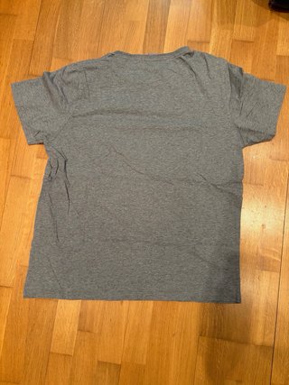 Camiseta Puma Gris Logo Negro