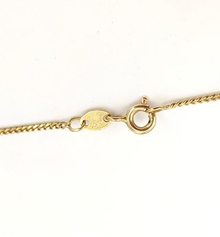 Cadena Barbada de oro de 18k, 3.77 g, 51 cm.