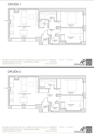 Vivienda 2 habitaciones a estrenar en planta baja.