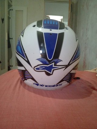 Casco Moto Alpinestars.  visor dark.