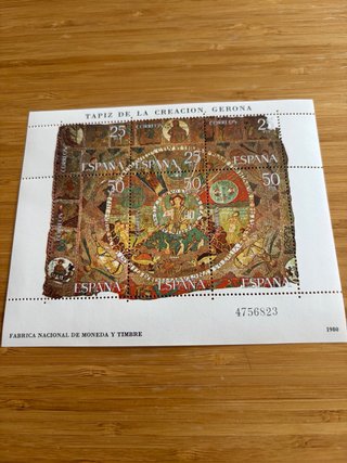 Lote Sellos España Tapiz de la Creación