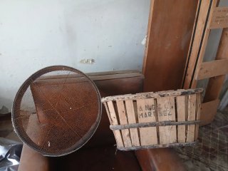 Cesta de madera antigua MARTINEZ