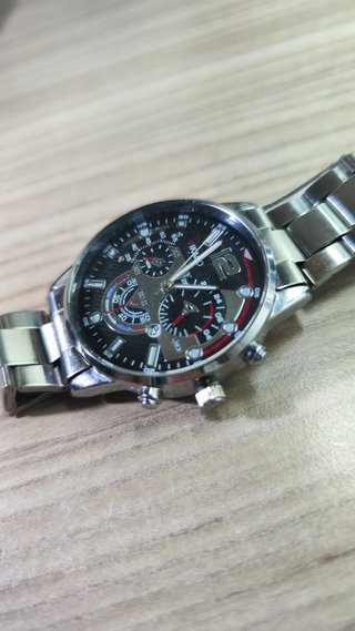 Coppia Orologi Quarzo Nero/Argento