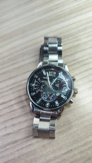 Coppia Orologi Quarzo Nero/Argento