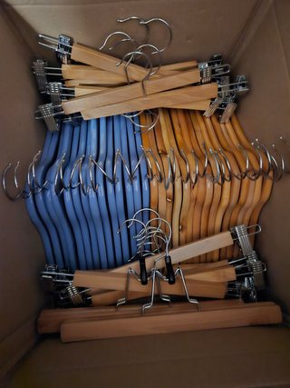 Lote 129 Perchas Madera IKEA/Carrefour
