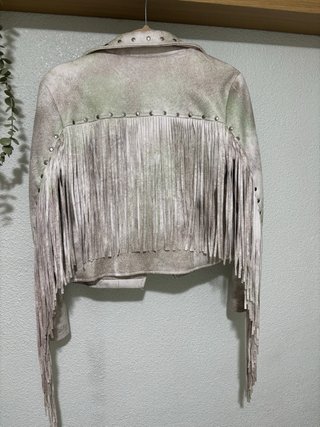 Chaqueta Biker Desigual con Flecos
