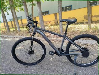 Bicicleta de montaña gris