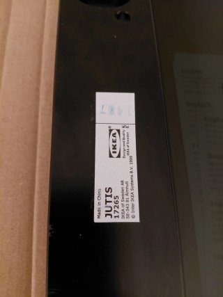 Puertas cristal negras IKEA con tiradores