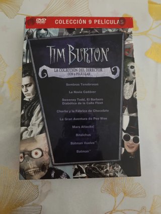 Colección 9 Películas DVD Tim Burton Español
