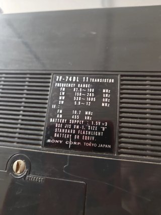 Radio Transistor Sony 7F-74DL 11