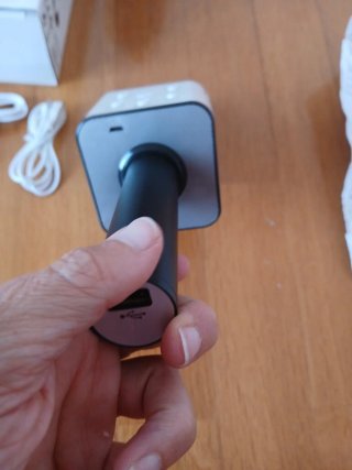 Micrófono Karaoke Bluetooth Negro/Blanco
