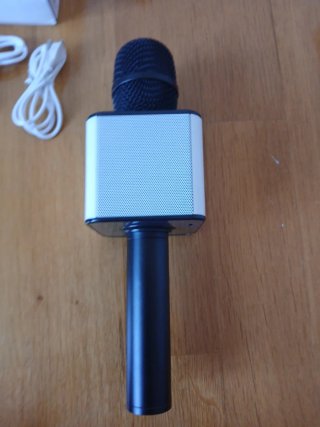 Micrófono Karaoke Bluetooth Negro/Blanco
