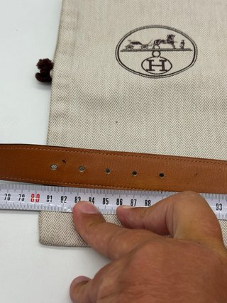 Cinturón Hermes Negro Hebilla Dorada