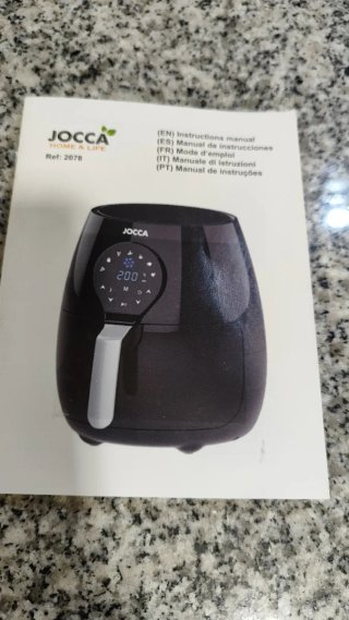 Freidora sin aceite Jocca Negra 5l