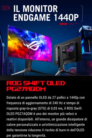 Monitor Asus OLED Nero/Grigio