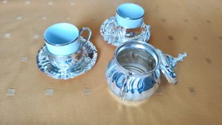 Servizio caffè Tognana placcato argento