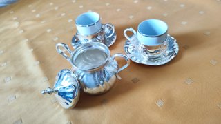Servizio caffè Tognana placcato argento