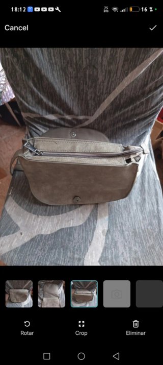 Bolso gris estilo fiesta