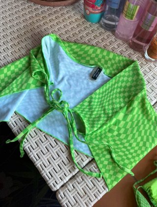 Set 3 pezzi costume bikini e pareo