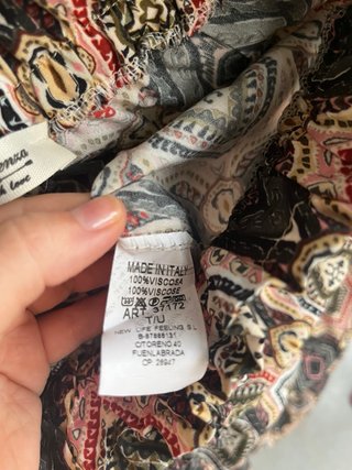 Pantalones estampados anchos talla única