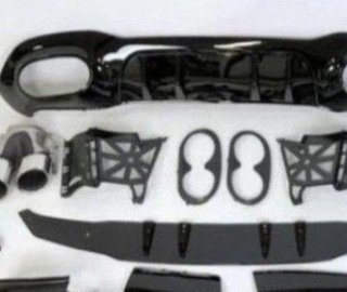 Difusor Trasero Mercedes V177 AMG Look A45 4 Puert