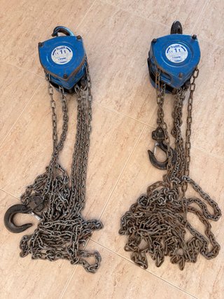 Polipastos de cadena Tralift 1t (2 unidades)