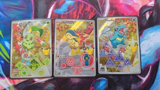 Trío Pokémon Johto Chikorita Cyndaquil Totodile