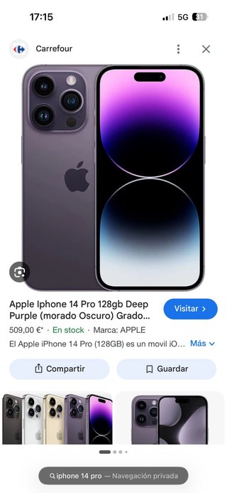 iPhone 14 Pro Pantalla Trasera Rota