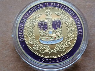 Moneda Isabel II Jubileo Platino 1952-2022