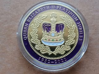 Moneda Isabel II Jubileo Platino 1952-2022