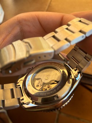 Reloj Seiko Automático Negro y Plateado ‼️ES MOD‼️