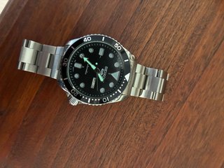 Reloj Seiko Automático Negro y Plateado ‼️ES MOD‼️