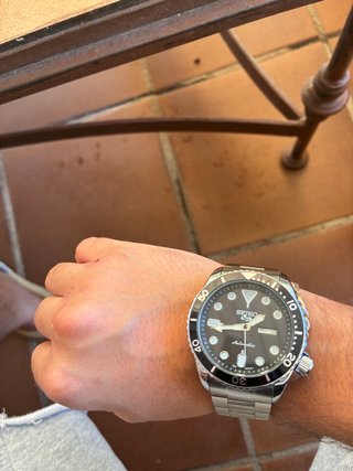 Reloj Seiko Automático Negro y Plateado ‼️ES MOD‼️