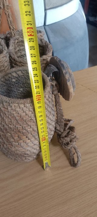 Lote Artesanía Cestas y Botellas
