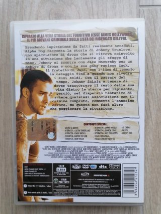 DVD Alpha Dog con J.Timberlake, B. Willis, S.Stone