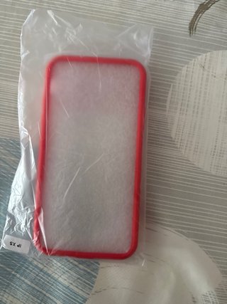 Funda iPhone XS Roja con Protección Cámara
