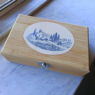 Set da vino in confezione di legno Nuovo