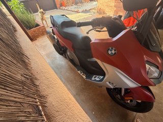 BMW C 650 Sport Maxi Scooter Roja/Plata
