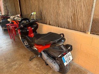 BMW C 650 Sport Maxi Scooter Roja/Plata