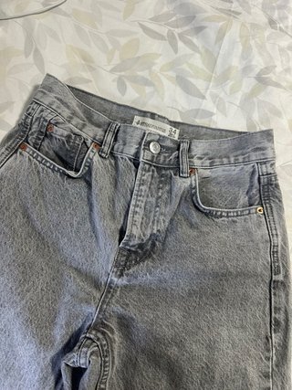 Stradivarius Vaqueros Grises Talla 34