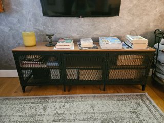Mueble TV industrial metal y madera
