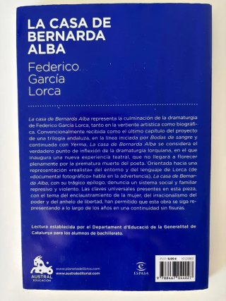 La casa de Bernarda Alba ("Austral Educación")