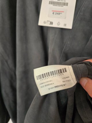 Camisa piel ante Zara T. M-L