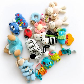 Lote Juguetes Bebé Peluche y Sonajero