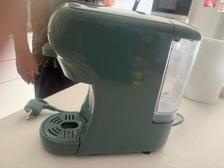 Cafetera Create verde con todos sus accesorios
