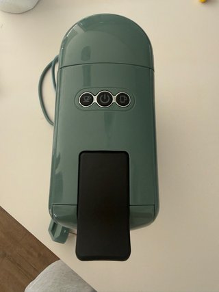 Cafetera Create verde con todos sus accesorios