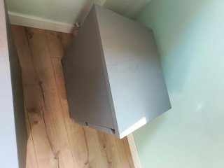 Mesillas de noche grises Ikea Malm (2 unidades)