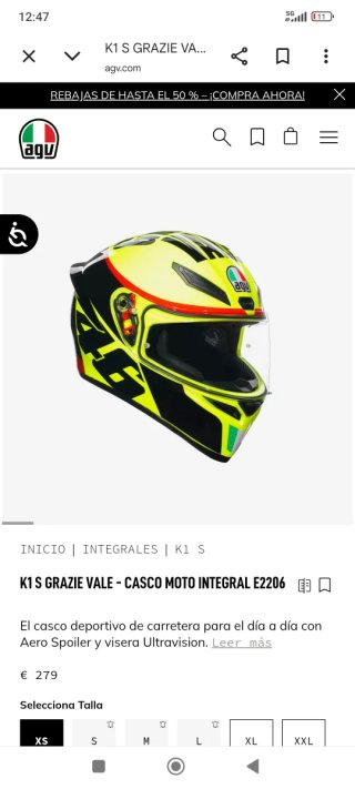 Espectacular casco AGV